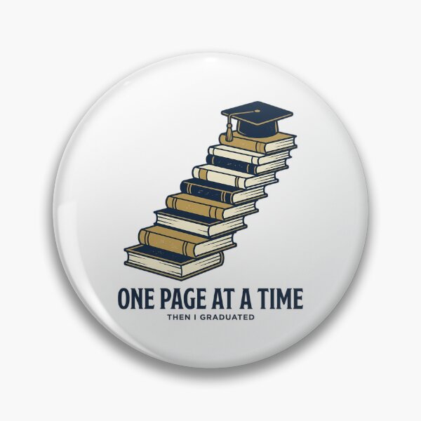 Item preview, One Page At A Time Book Staircase Graduate Cap Aesthetic designed and sold by mood-draftsman.