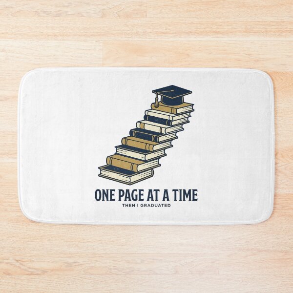 Item preview, One Page At A Time Book Staircase Graduate Cap Aesthetic designed and sold by mood-draftsman.