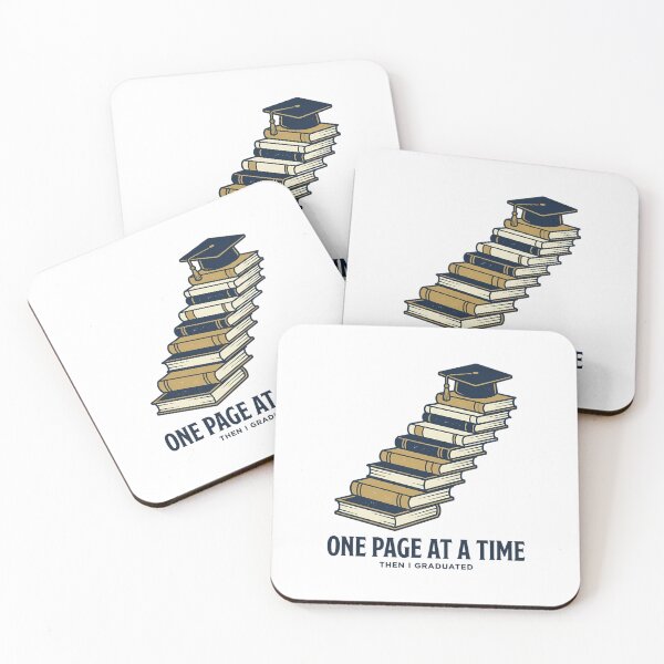 Item preview, One Page At A Time Book Staircase Graduate Cap Aesthetic designed and sold by mood-draftsman.