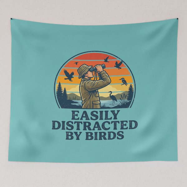 Item preview, Easily Distracted By Birds Watcher designed and sold by MarCinu Art.
