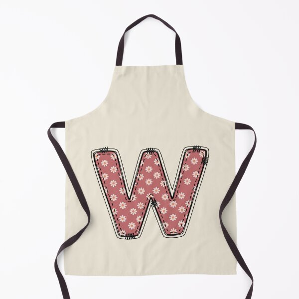 Item preview,  Embroidery Dusty rose Letter w with floral Pattern designed and sold by ITCHAWAWAA.