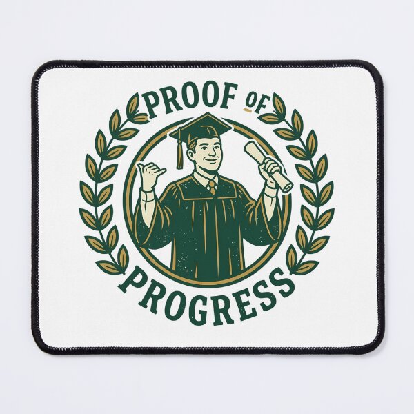 Item preview, Proof Of Progress Graduate Diploma Laurel Wreath Shaka Aesthetic designed and sold by mood-draftsman.