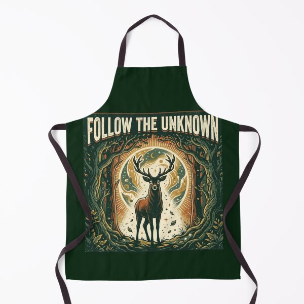 Item preview, Follow the Unknown – Mystical Deer Forest Illustration designed and sold by Dogandesighn.
