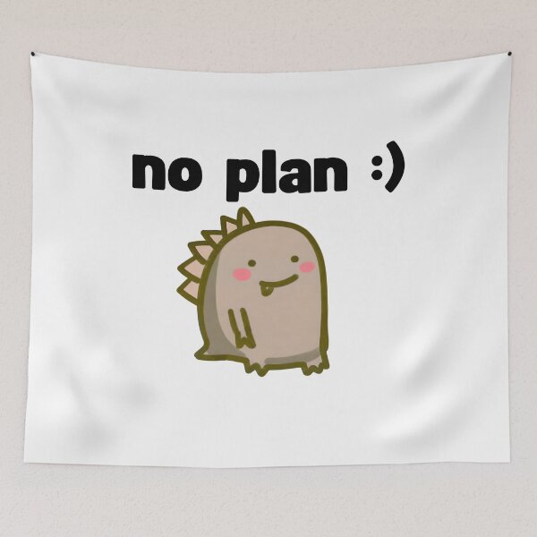 Item preview, cute no plan yellow dinosaur designed and sold by Rockveil Co..