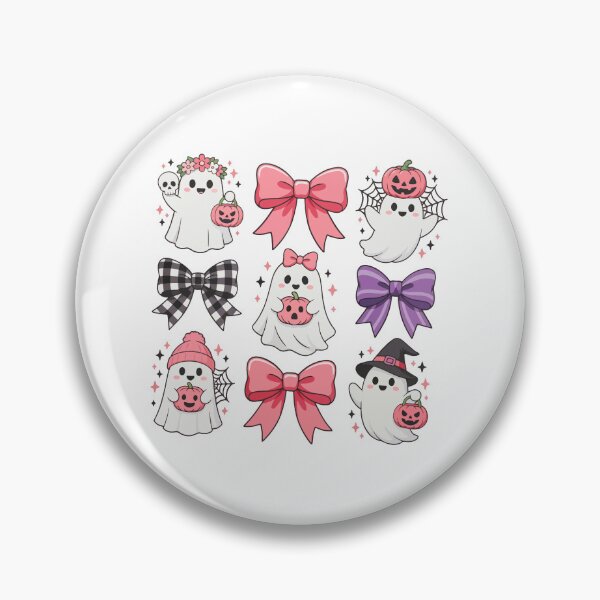 Item preview, Cute Pink Coquette Ghosts and Bows Halloween designed and sold by Steele-Art.