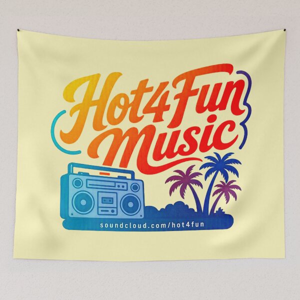 Item preview, Hot4Fun Music Vintage Boombox Beach designed and sold by Hot4Shirt.
