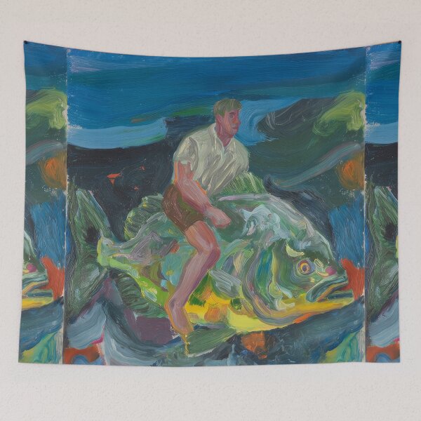 Item preview, Man Riding a Giant Fish designed and sold by that summer of ours.