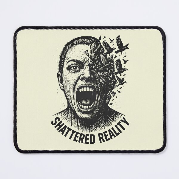 Item preview, Shattered Reality Screaming Face designed and sold by MarCinu Art.