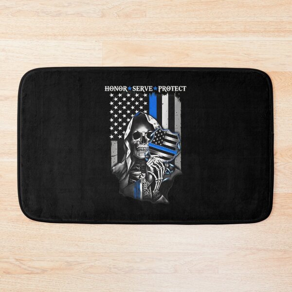 Item preview, Grim Reaper Honor Serve Protect Flag Design designed and sold by cottewna.
