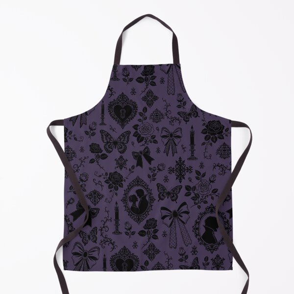 Item preview, Gothic Romance Victorian Vampire Roses Lace Bows Pattern Violet designed and sold by WildLakePatterns.