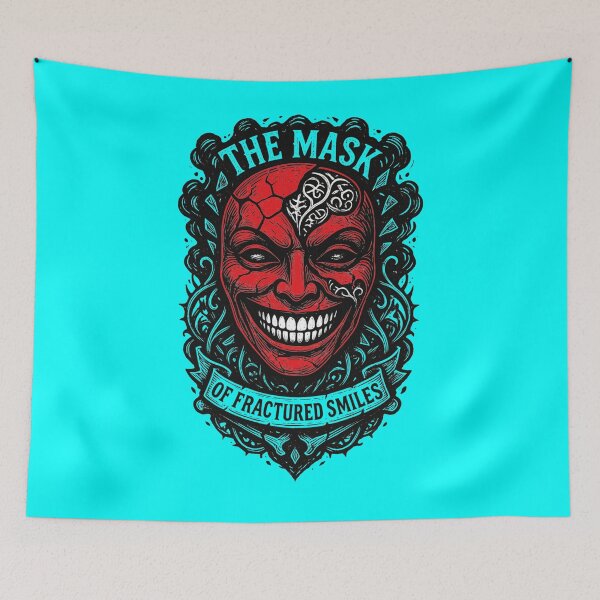 Item preview, Fractured Smiles Demon Mask designed and sold by MarCinu Art.