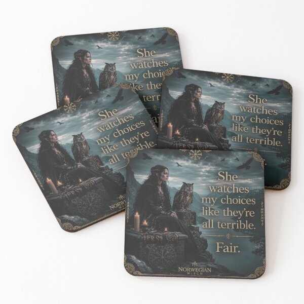 Item preview, Norwegian Witch Owl Judging Quote Art designed and sold by NorwegianWitch.
