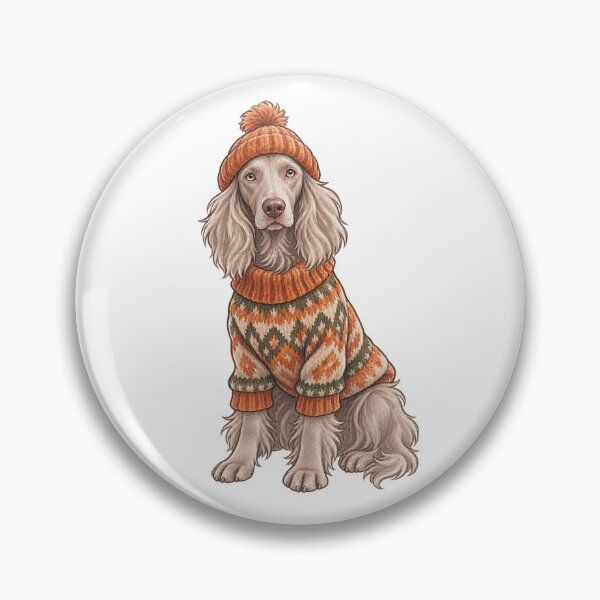Item preview, Autumn Weimaraner in Sweater – Fall Dog designed and sold by HoldYourPoint.