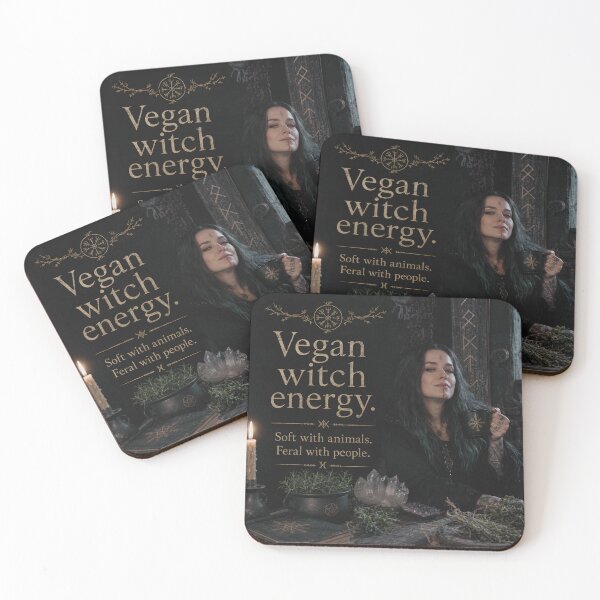 Item preview, Norwegian Witch Vegan Energy Quote Art designed and sold by NorwegianWitch.