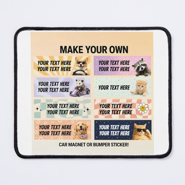 Item preview, Custom Bumper Sticker Make Your Own Personalized Car Magnet Y2K Retro Custom Text Vinyl Meme Car Decal Cute Aesthetic Bumper Magnet  designed and sold by ESPA-sop.