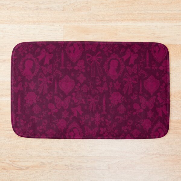 Item preview, Gothic Romance Victorian Vampire Roses Lace Bows Pattern Burgundy designed and sold by WildLakePatterns.