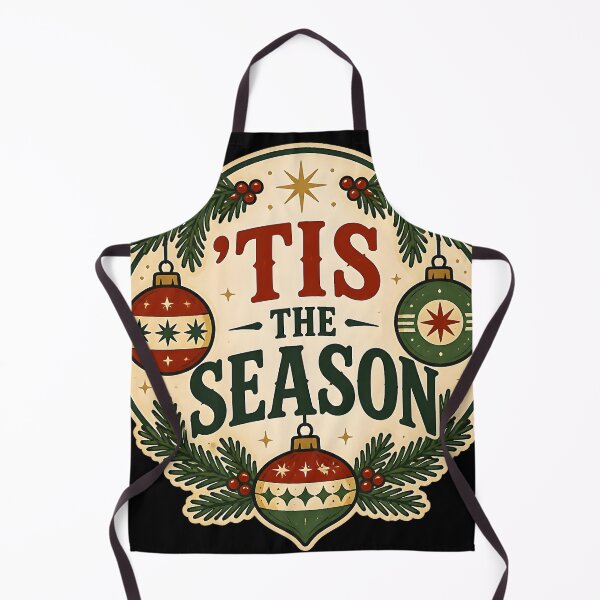 Item preview, 'Tis the Season Vintage Retro Badge Christmas Design designed and sold by KristenosNehk.