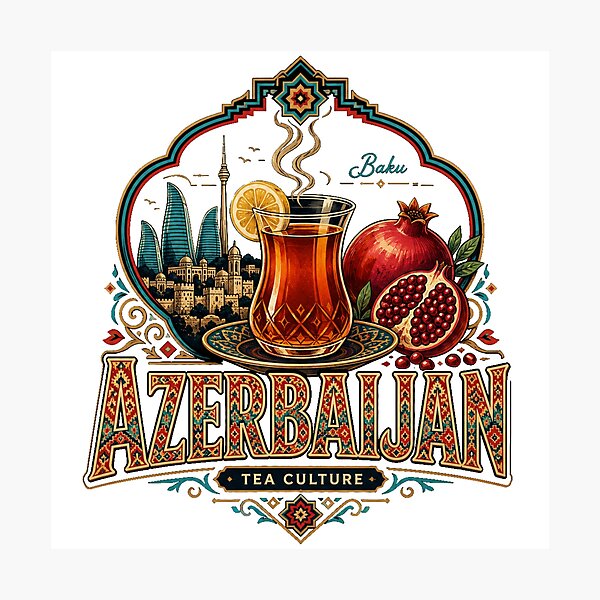 Item preview, Vintage Azerbaijan Travel Souvenir Landmark Gift designed and sold by MichaeIRellov.