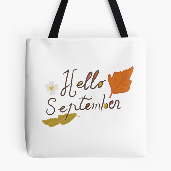 Item preview, Hello September Autumn Floral & Leaves Illustration designed and sold by hopenoli_art.