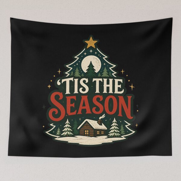 Item preview, 'Tis the Season Creative Quote Shape Christmas Design designed and sold by KristenosNehk.
