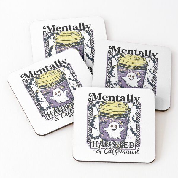 Item preview, Mentally haunted and caffeinated designed and sold by wesdesignshop.