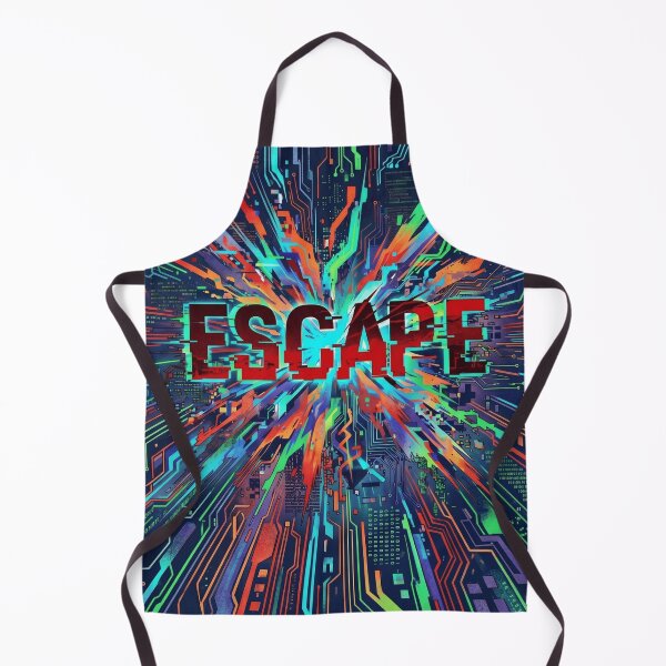 Item preview, Cyberpunk Escape Digital Circuitry designed and sold by MarCinu Art.