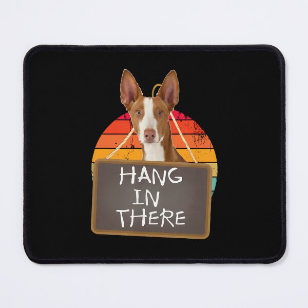 Item preview, Hang in There Ibizan Hound Dog Retro Sunset designed and sold by cottewna.