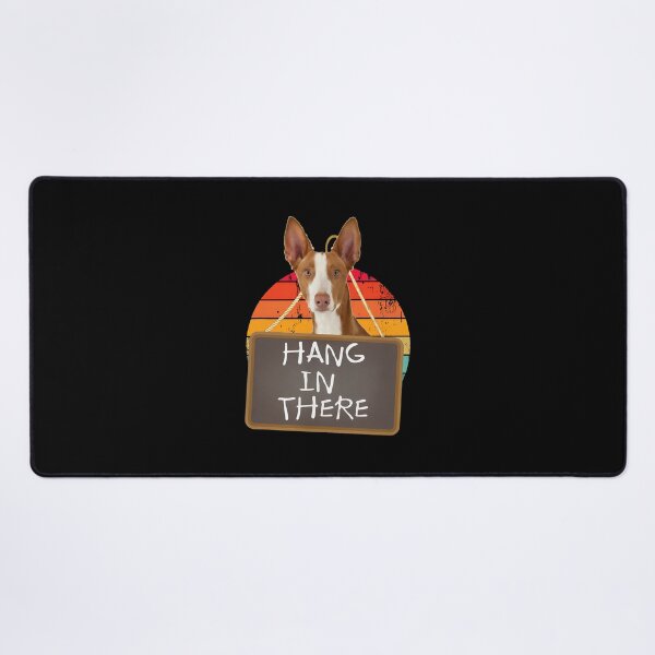 Item preview, Hang in There Ibizan Hound Dog Retro Sunset designed and sold by cottewna.