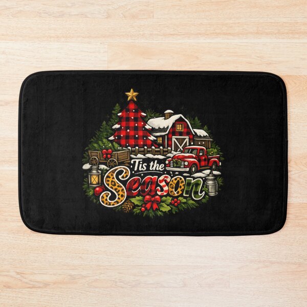 Item preview, 'Tis the Season Buffalo Check Farmhouse Christmas Design designed and sold by KristenosNehk.