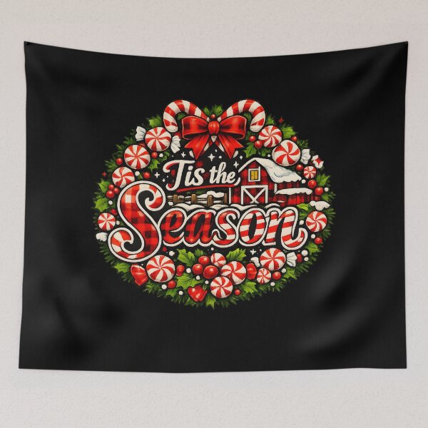 Item preview, 'Tis the Season Candy Cane and Peppermint Christmas Design designed and sold by KristenosNehk.