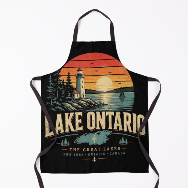 Item preview, Lake Ontario Lighthouse Vintage Sunset The Great Lakes Souvenir designed and sold by haitrieuic96.