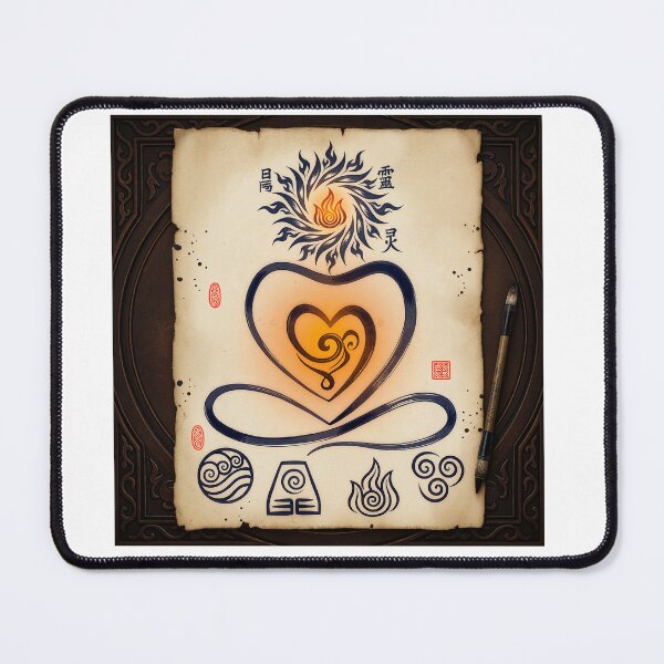 Item preview, Avatar The Last Airbender Elemental Lotus Heart designed and sold by WishaArts.