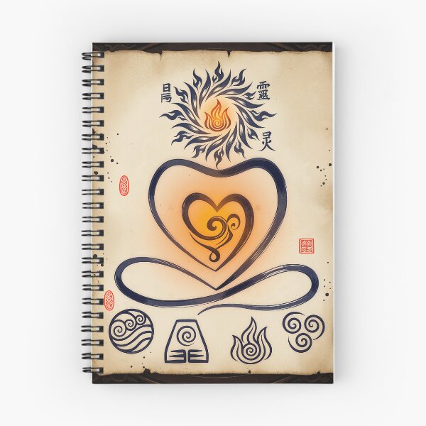 Item preview, Avatar The Last Airbender Elemental Lotus Heart designed and sold by WishaArts.