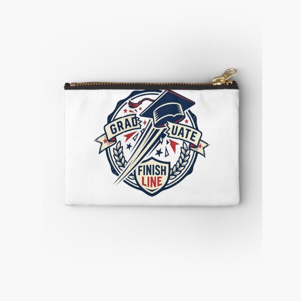 Item preview, Graduate Finish Line Mortarboard Cap Retro Athletic Seal Aesthetic designed and sold by mood-draftsman.
