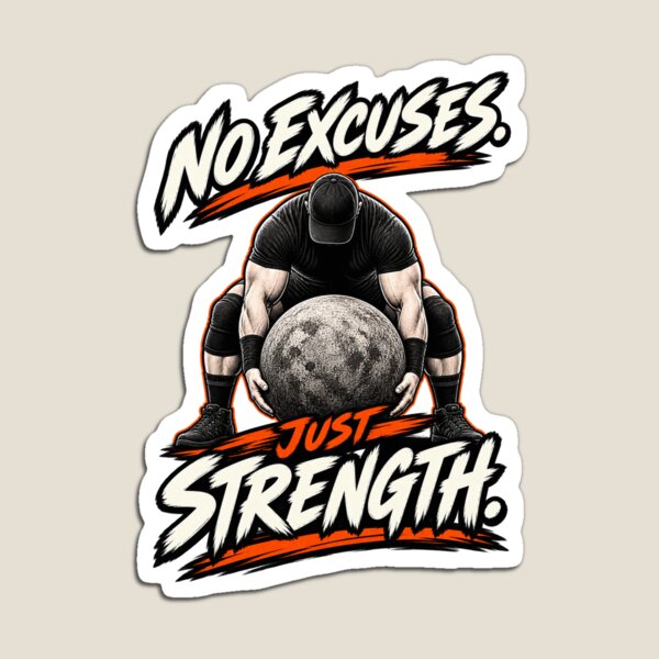 Item preview, No Excuses. Just Strength. – Strongman t-shirts designed and sold by LST-Desings.