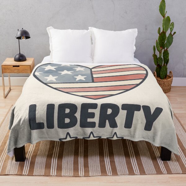 Item preview, Liberty American Flag Heart designed and sold by MarCinu Art.
