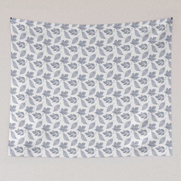 Item preview, Slate Blue Maple Leaf Pattern | Minimalist Botanical Art designed and sold by ​Jyoti Digital Artist.