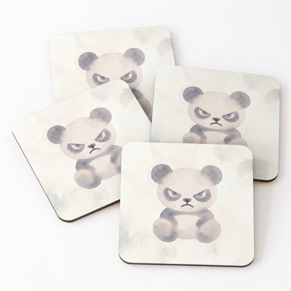 Item preview, Angry Grumpy Panda Bear designed and sold by MarCinu Art.