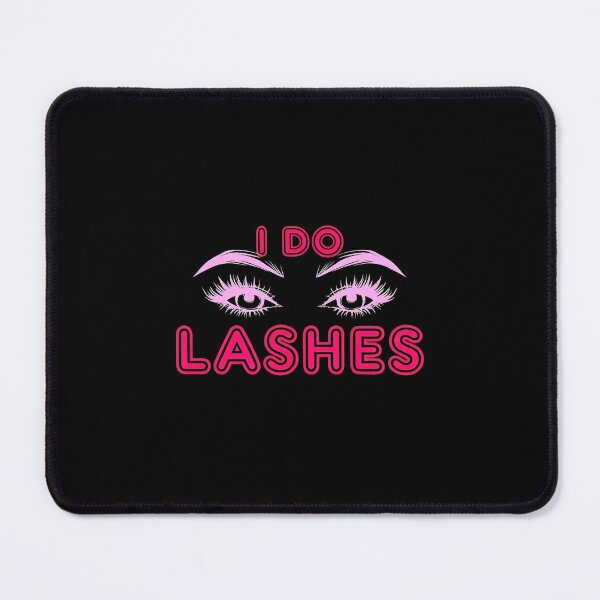 Item preview, I DO LASHES Glam Eyes Pink Neon Graphic designed and sold by cottewna.