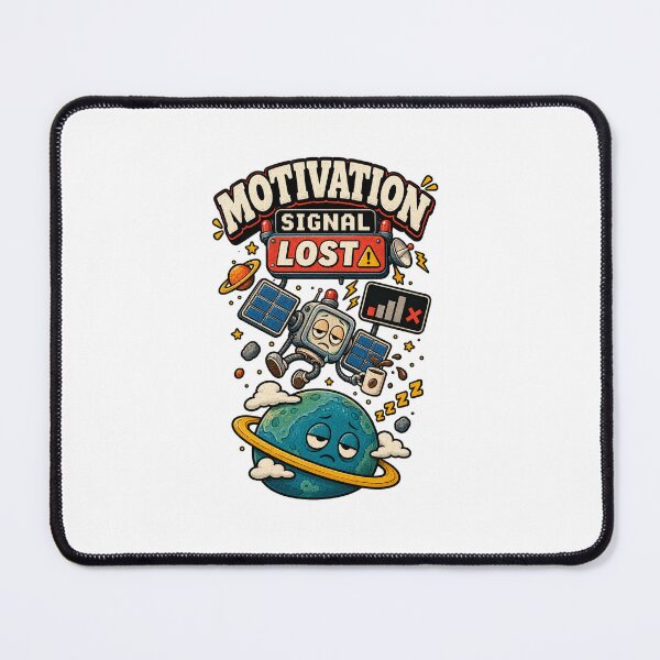 Item preview, Motivation Signal Lost – Funny Low Energy Retro Space designed and sold by NarpLTD.