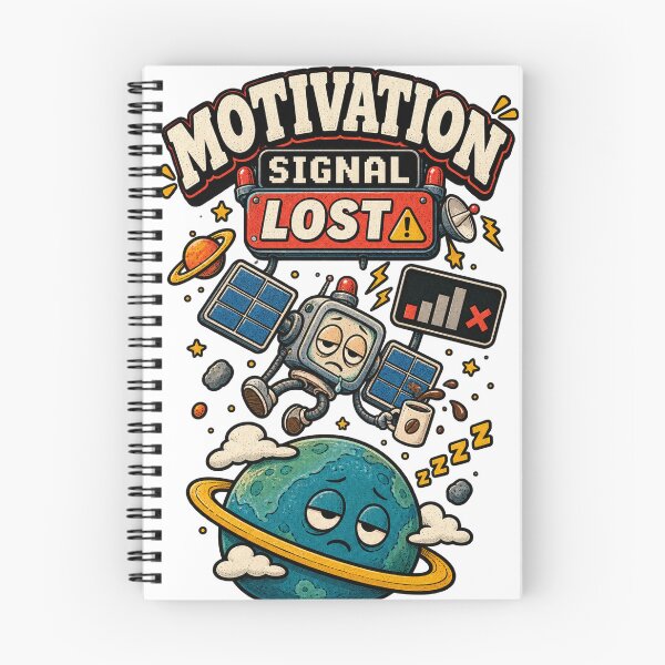 Item preview, Motivation Signal Lost – Funny Low Energy Retro Space designed and sold by NarpLTD.