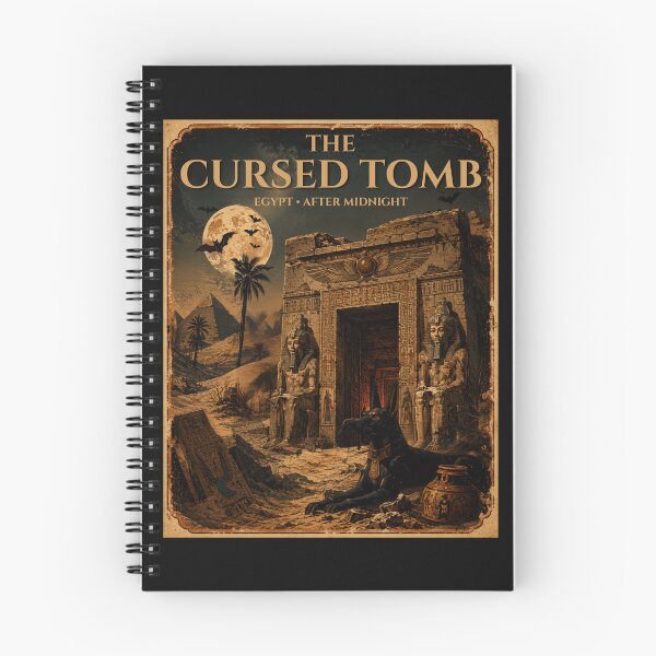 Item preview, The Cursed Tomb – Vintage Egyptian Halloween Poster designed and sold by KaBaRen.
