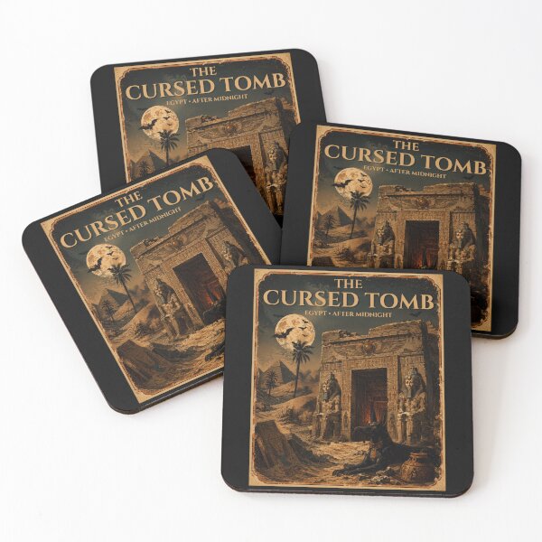 Item preview, The Cursed Tomb – Vintage Egyptian Halloween Poster designed and sold by KaBaRen.