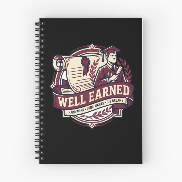 Item preview, Well Earned Graduate Diploma Scroll Crest Maroon Vintage Aesthetic designed and sold by mood-draftsman.