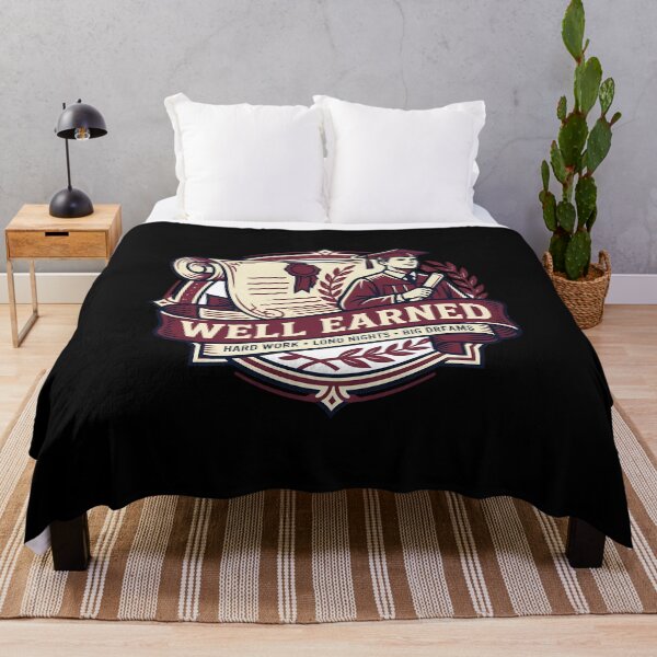 Item preview, Well Earned Graduate Diploma Scroll Crest Maroon Vintage Aesthetic designed and sold by mood-draftsman.