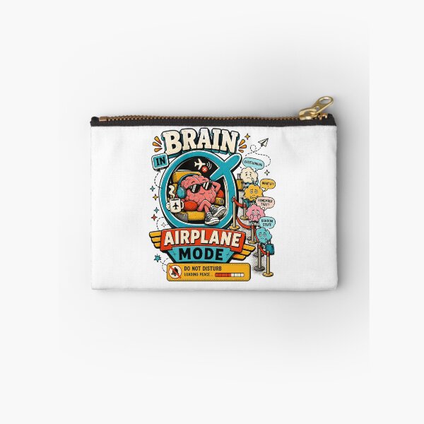 Item preview, Airplane Mode – Brain Overthinking Funny Retro Introvert designed and sold by NarpLTD.
