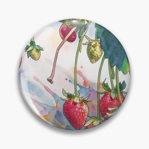 Artikelvorschau, Erdbeeren in Aquarell entworfen und verkauft von tomorrowsart.