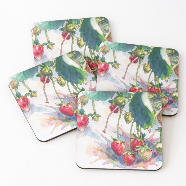 Item preview, Strawberries in Watercolor designed and sold by tomorrowsart.
