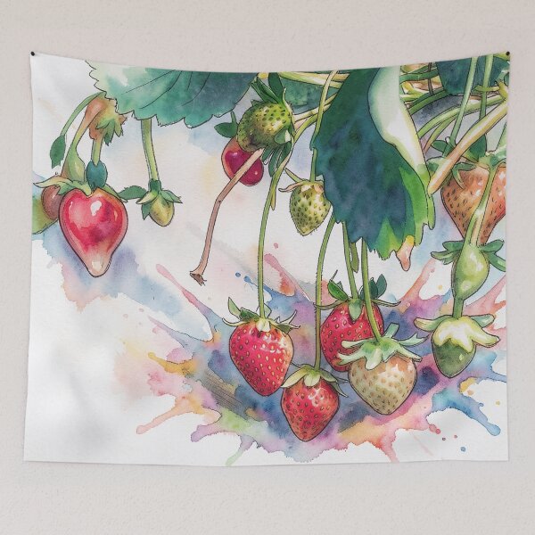 Item preview, Strawberries in Watercolor designed and sold by tomorrowsart.