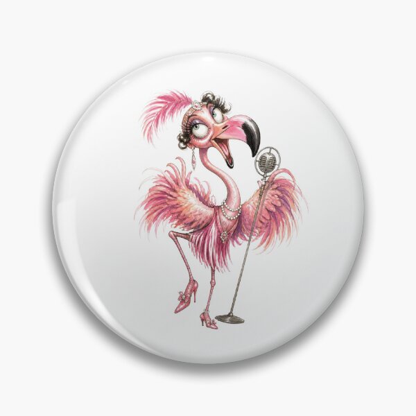 Item preview, Glamorous Flamingo Jazz Singer Vintage Roaring Twenties designed and sold by Wilcox PhotoArt.